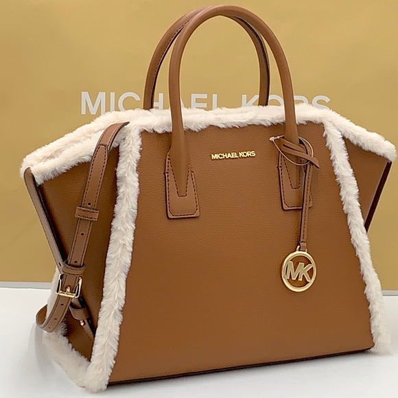 Michael Kors Handbags - MICHAEL KORS AVRIL LARGE TOP ZIP SATCHEL LUGGAGE